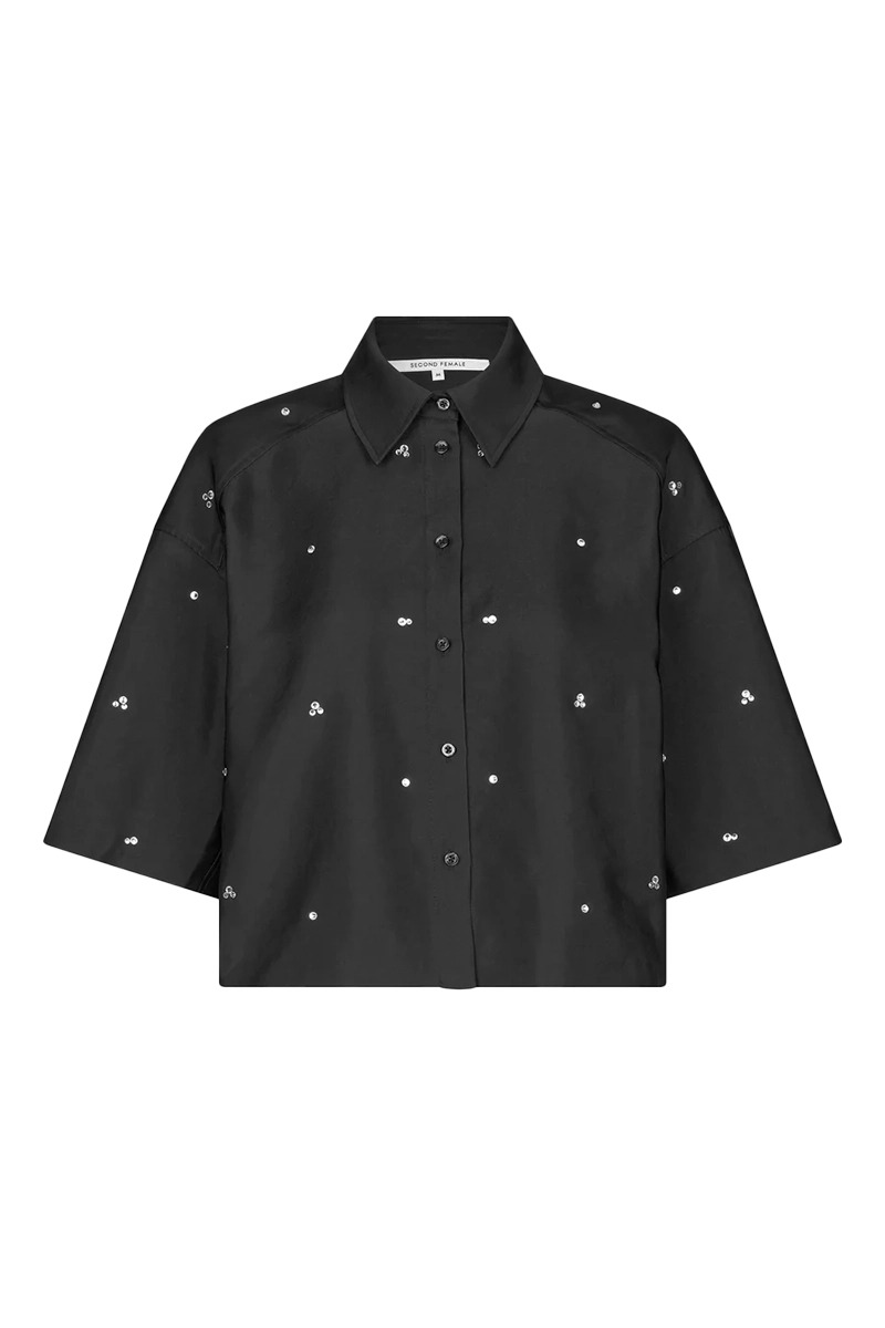 Second Female Elegance shirt Zwart-1 1