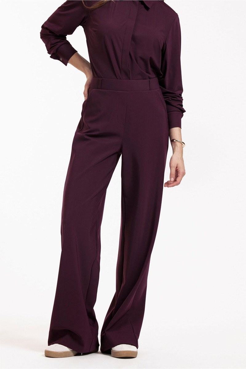 Studio Anneloes Lexie bonded trousers Paars-1 3