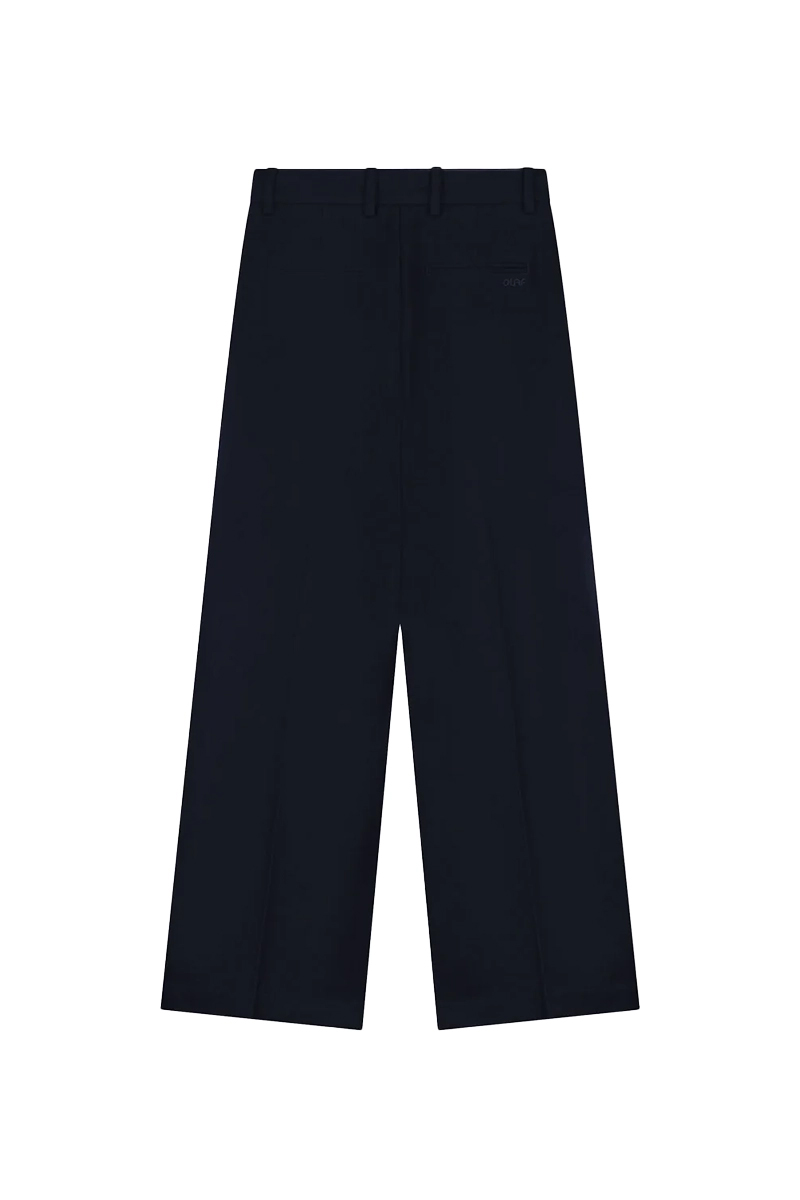 Olaf Hussein WOOL WIDE LEG PANT Blauw-1 4