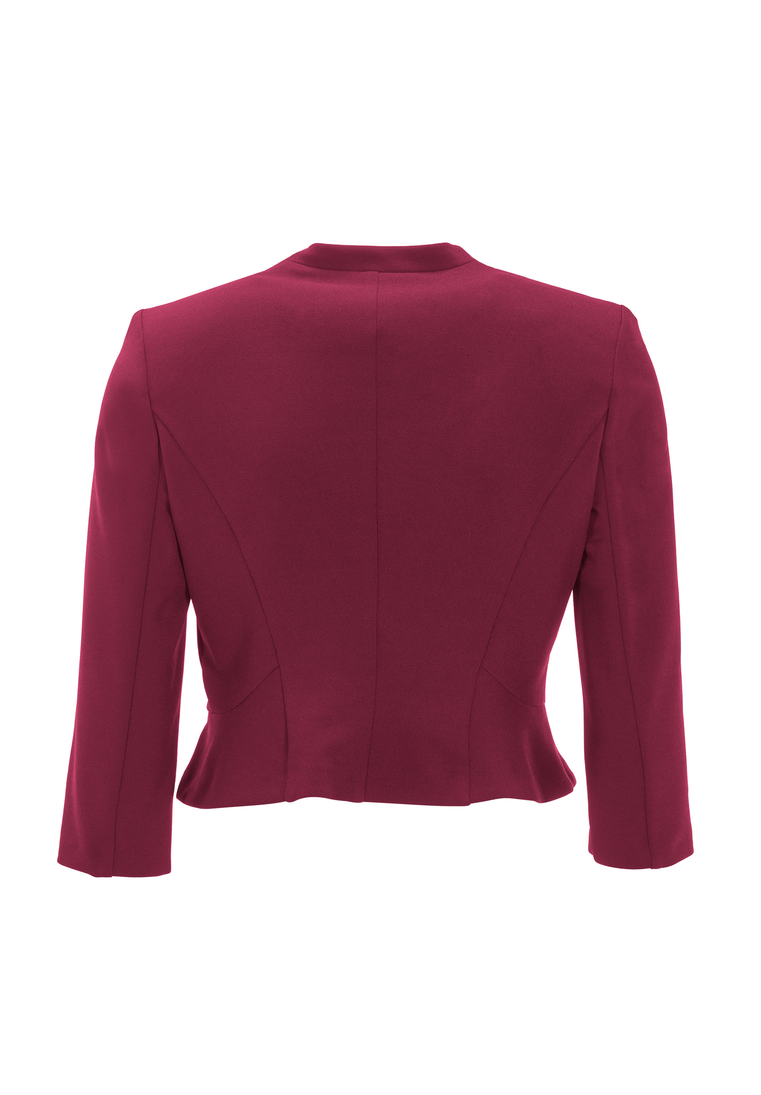 Swing Taillierte Jacke aus Jersey Cr pe ruby red 2