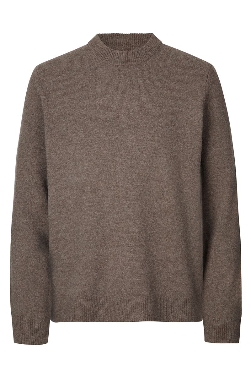 Samsøe Samsøe ISAK KNIT SWEATER 15010 bruin/beige-1 1