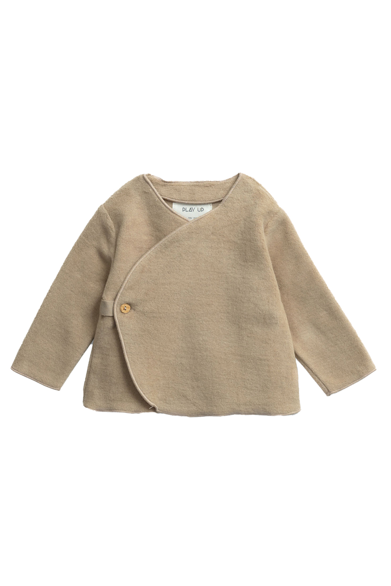 Play Up Baby t-shirt lange mouw bruin/beige-1 1