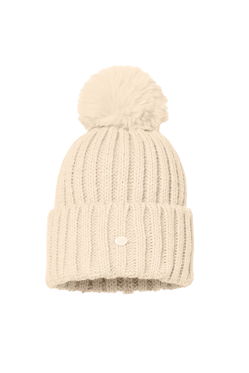 Goldbergh HOOD BEANIE Ecru-1 1