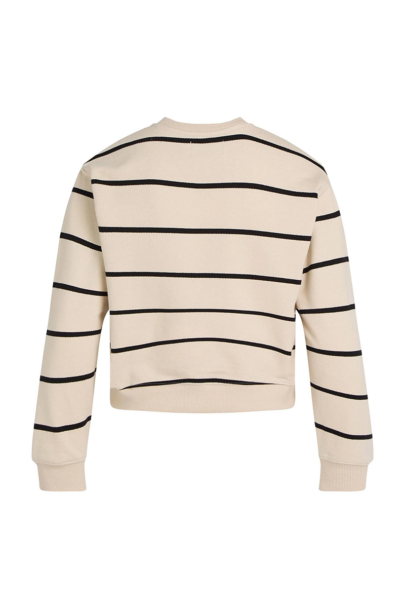 Calvin Klein Stripe boxy sweatshirt bruin/beige-1 4