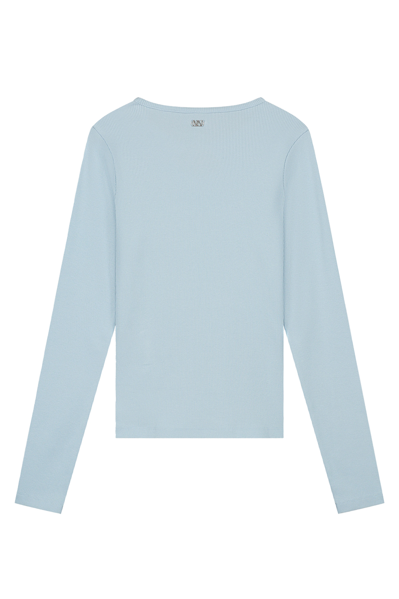 Nik & Nik Presley LS Rib Top Blauw-1 2