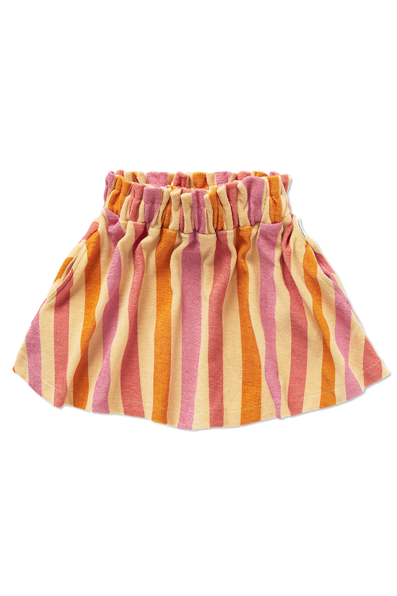 Sproet & Sprout Paperbag skirt stripes Oranje-1 1