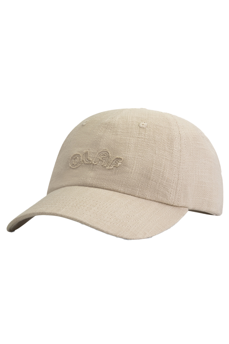 Olaf Hussein LINEN CAP bruin/beige-1 1