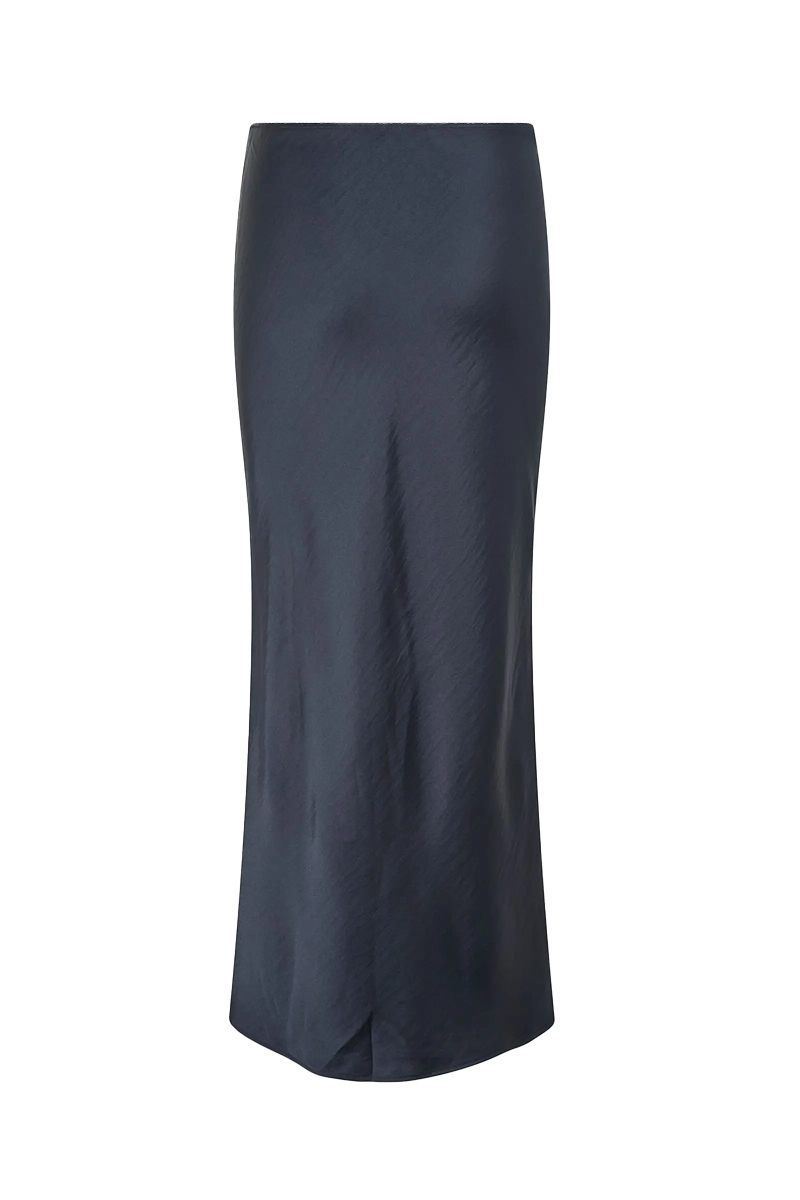 Samsøe Samsøe Saagneta long skirt Blauw-1 4