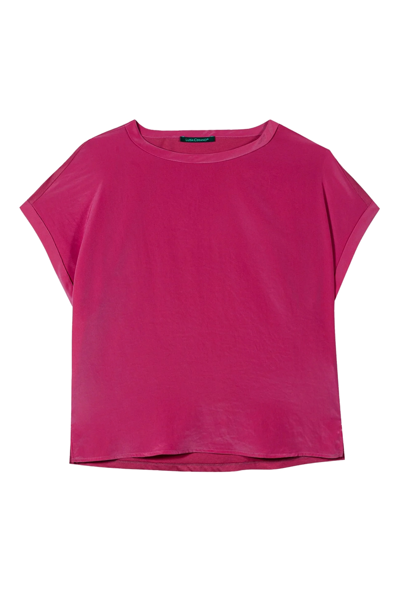 Luisa Cerano Jersey-T-Shirt berry pink 1