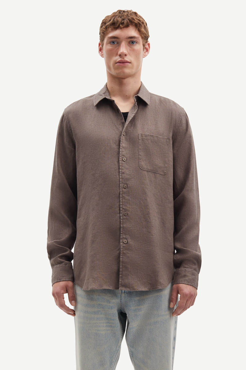 Samsøe Samsøe LAIM NF SHIRT 14329 bruin/beige-1 2