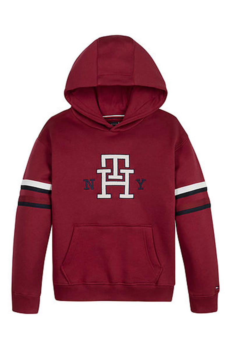 Tommy hoodie online rood