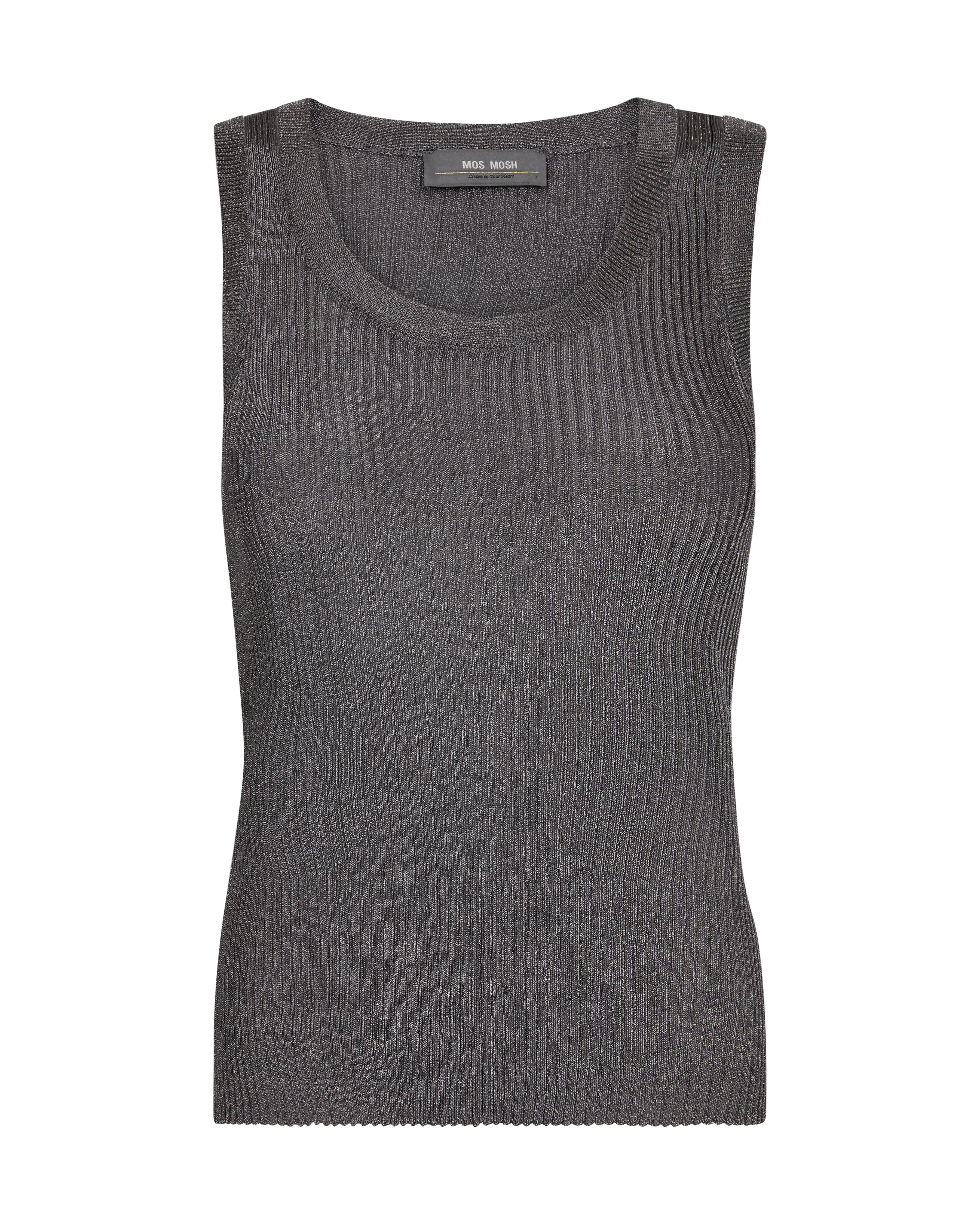 Mos Mosh MMRelena Imanja knit tank top Grijs-1 1