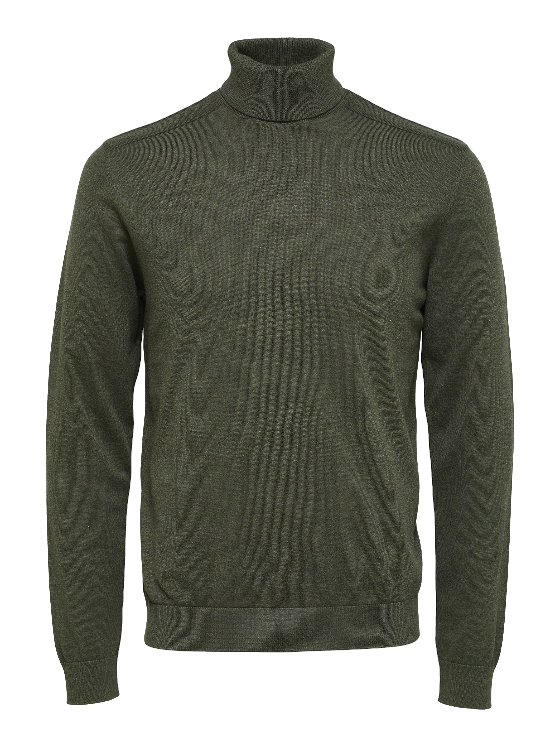 Selected SLHBERG ROLL NECK NOOS Groen-2 1