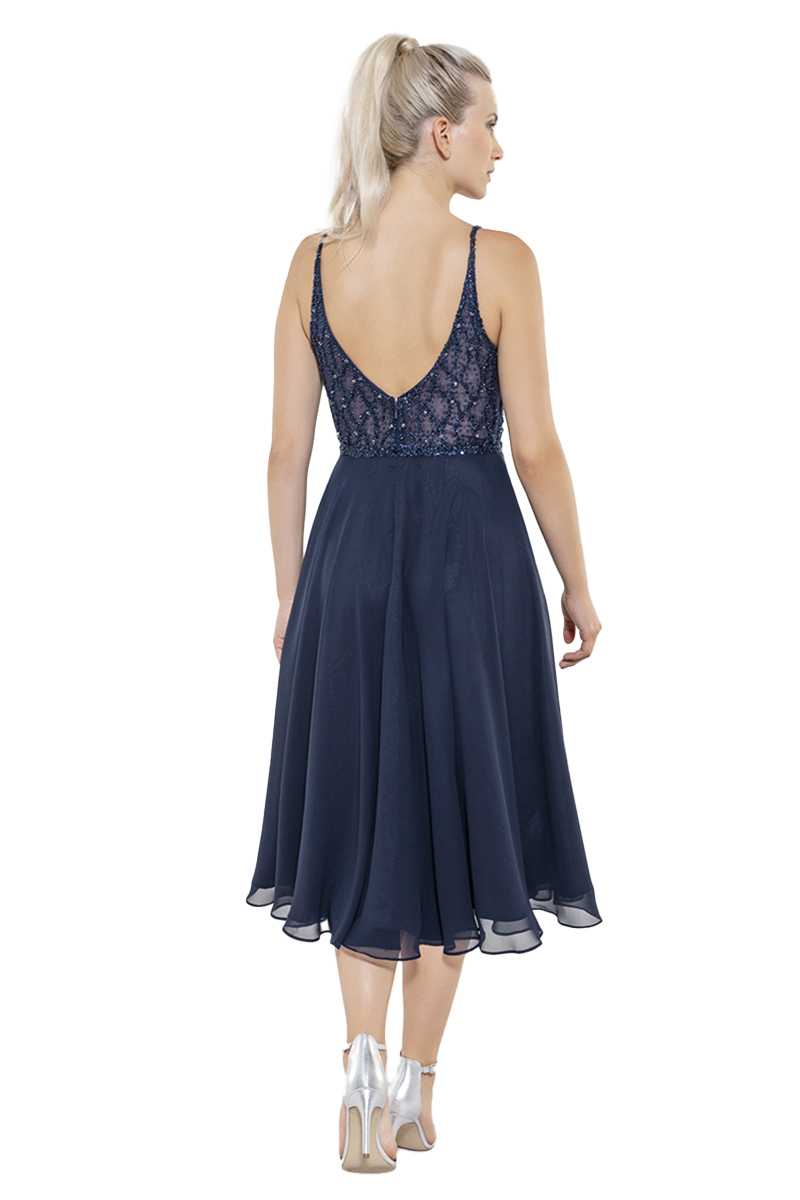 Swing Dames jurk Blauw-3 4