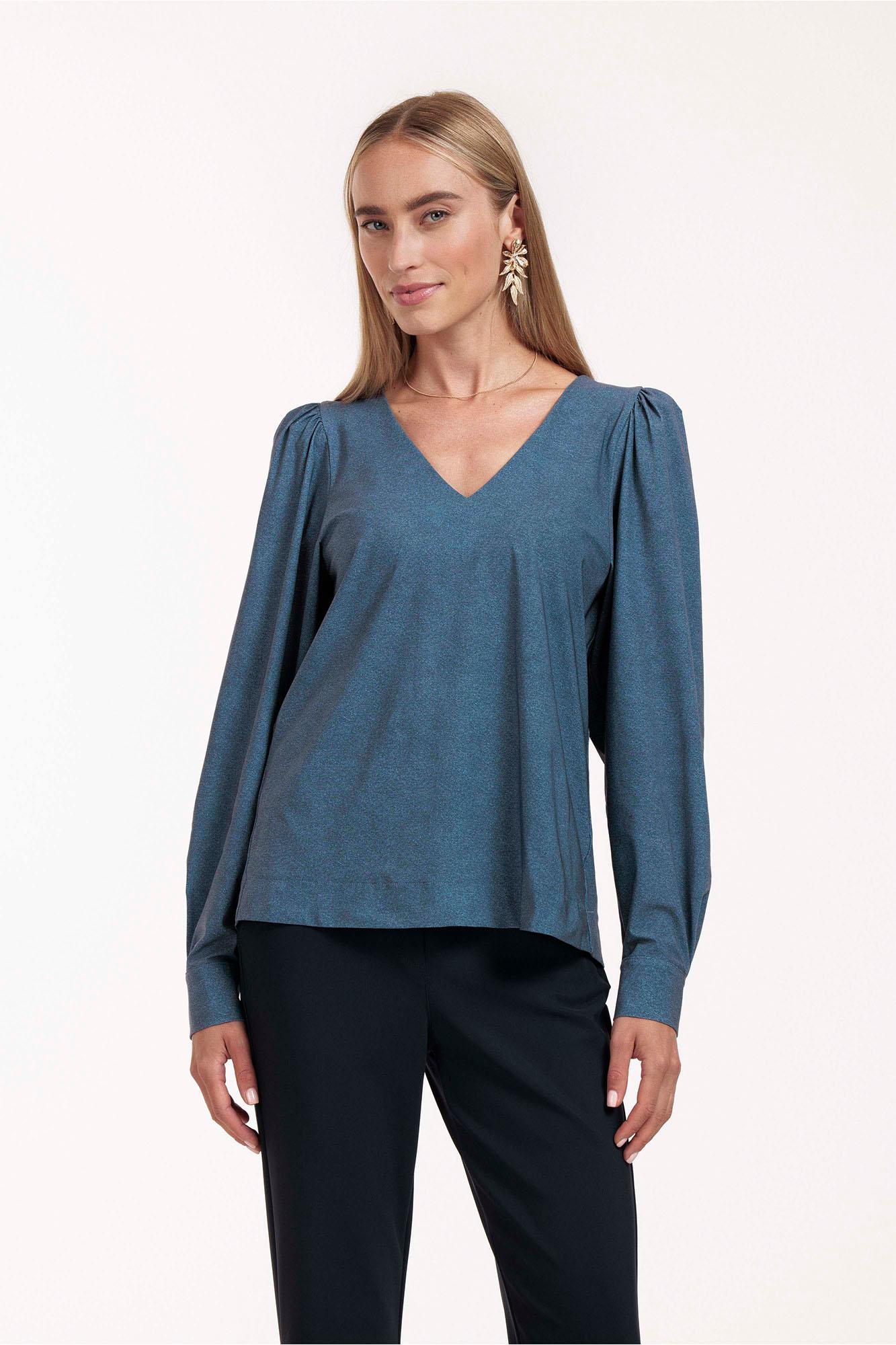 Studio Anneloes Les denim top Blauw-1 3