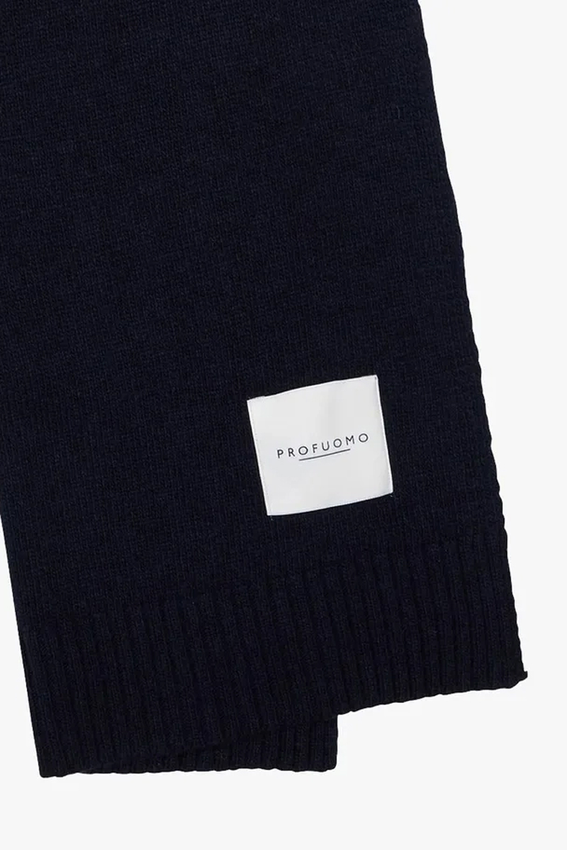 Profuomo SCARF WOOL CASHMERE NAVY Navy 2