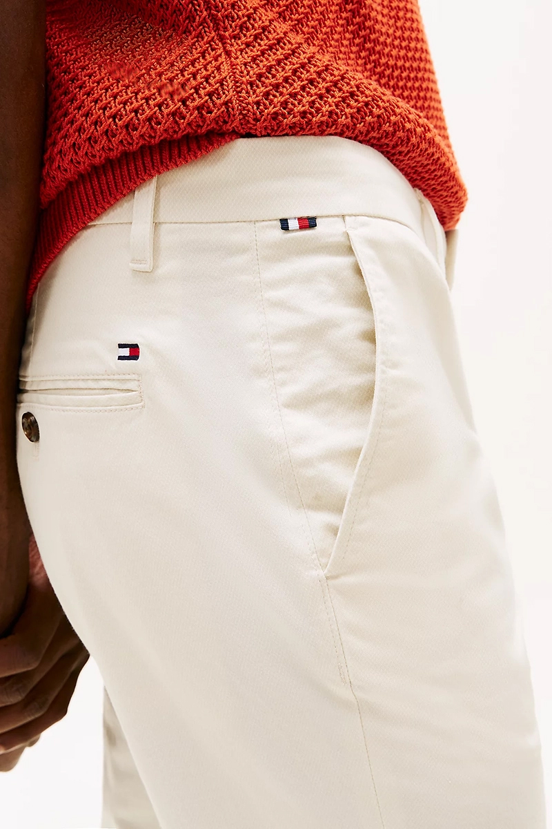 Tommy Hilfiger BLEECKER PRINTED STRUCTURE CHINO Ecru-1 4