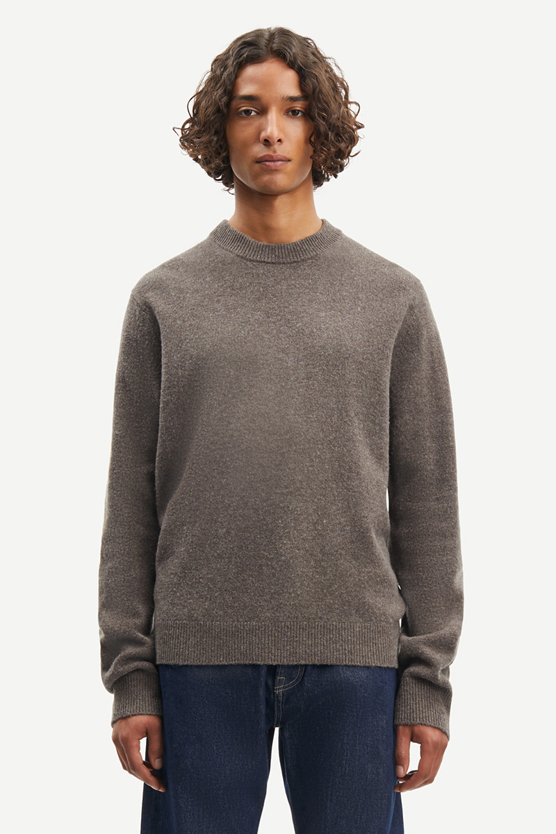 Samsøe Samsøe ISAK KNIT SWEATER 15010 bruin/beige-1 2