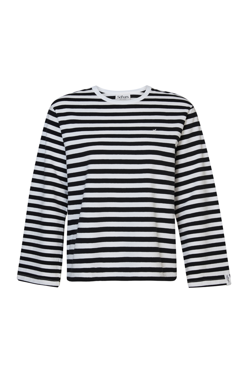 Soeurs de Provence Eve Tee - Striped Zwart-1 1