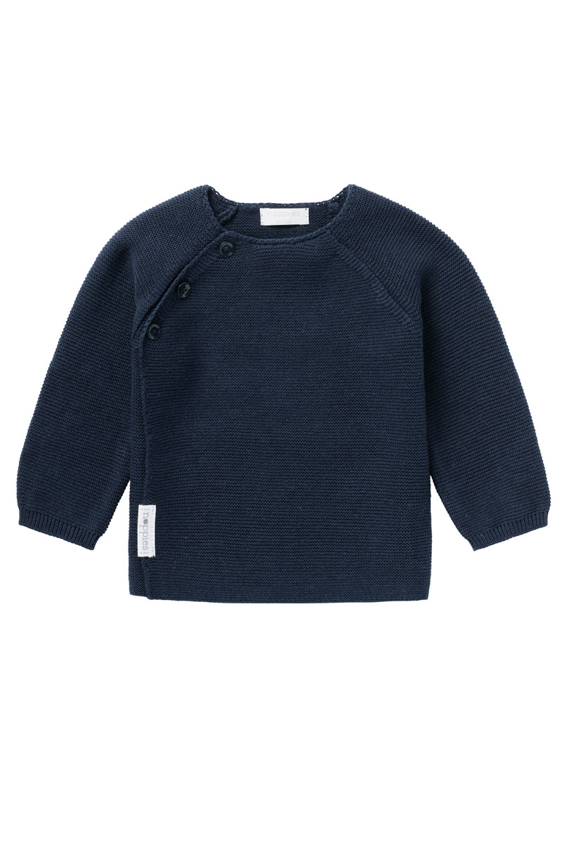 Noppies Baby U Cardigan Knit ls Pino Blauw-1 2