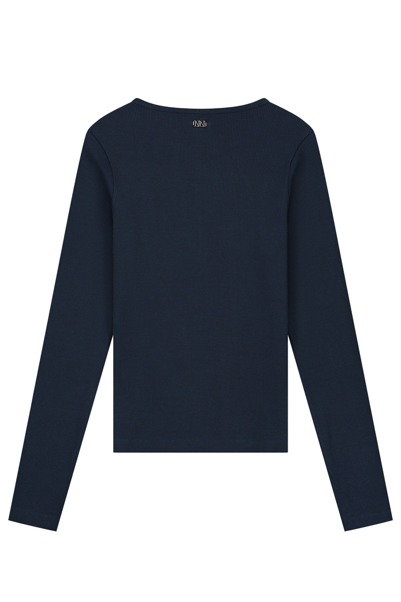 Nik & Nik Presley LS Rib Top Blauw-2 3