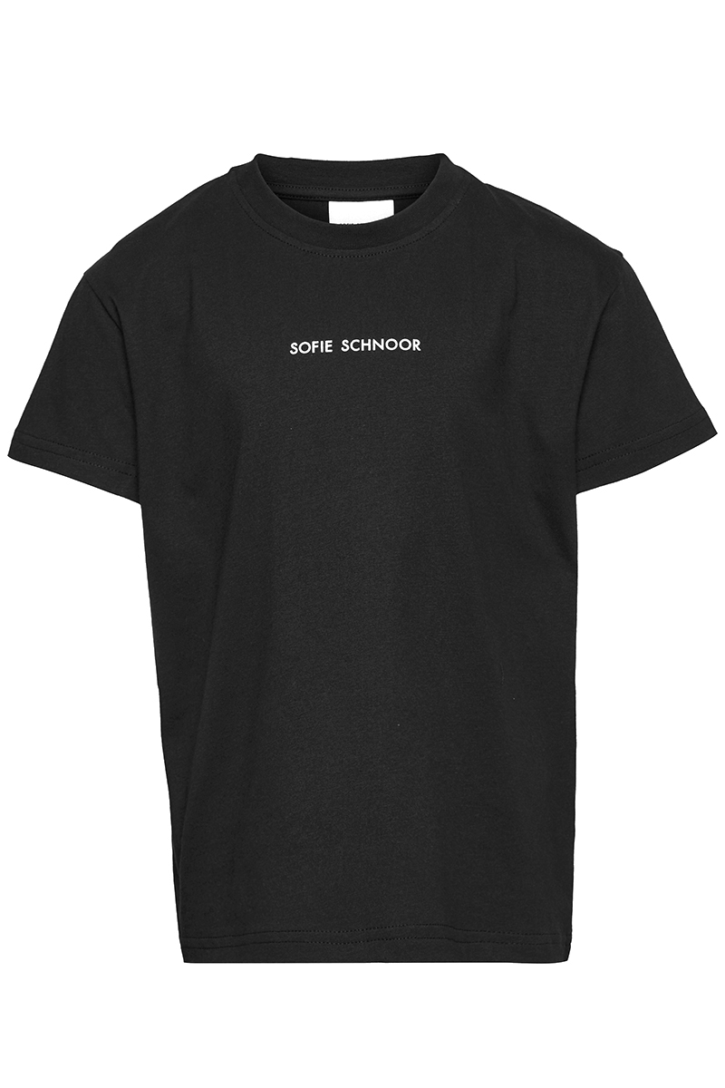 Ondergedompeld cruise Specificiteit Sofie Schnoor Meisjes t-shirt korte mouw Zwart-1 Voorwinden