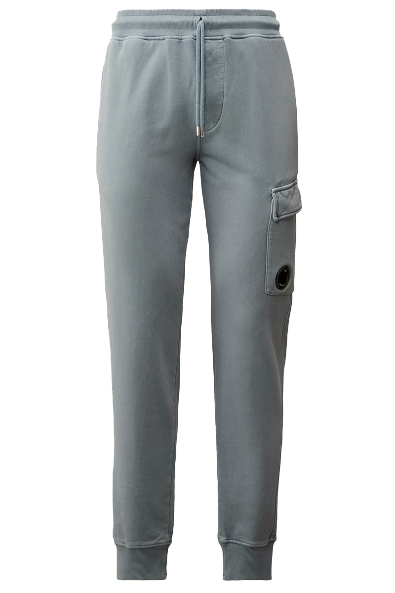 C.P. Company JOGGING PANT IN BRUSHED EMERIZED DIAGONAL FLEECE Blauw-1 1