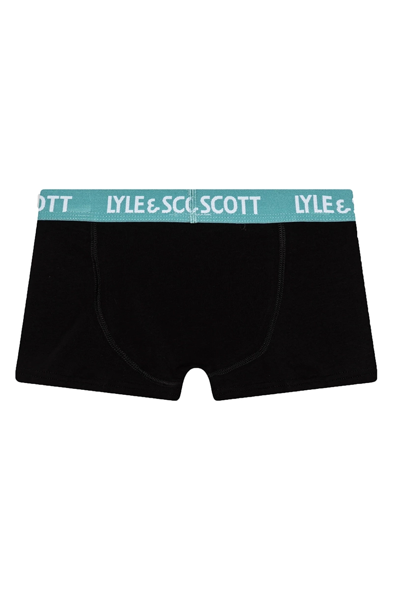 Lyle & Scott solid boxed 3pair boxers Zwart-1 2