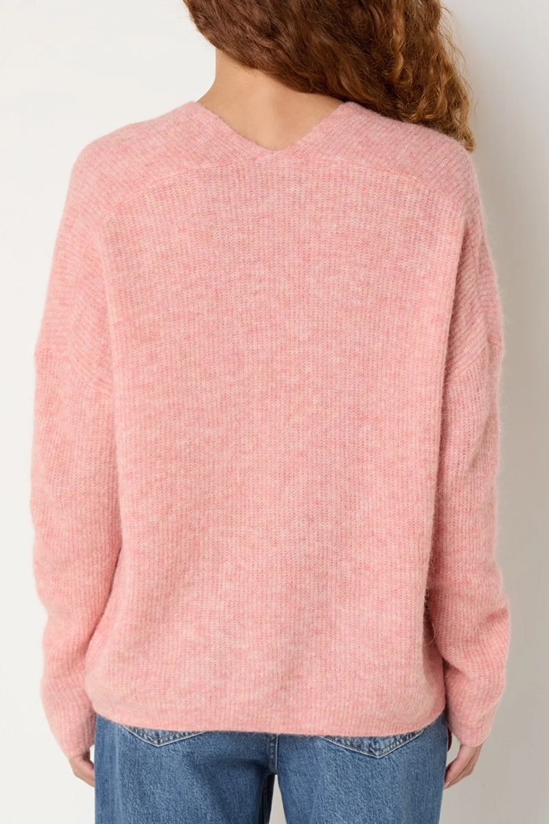 Mos Mosh MMThora V-Neck Knit Rose-1 3