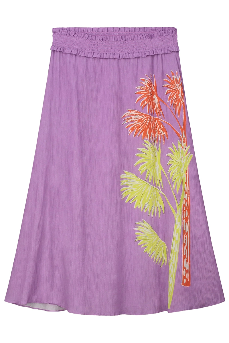 POM Amsterdam SKIRT Lilac Flower Paars-1 1