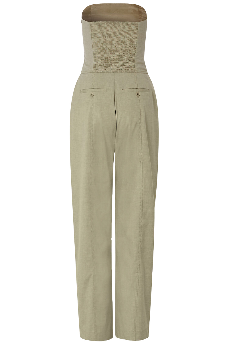 Samsøe Samsøe Sarai jumpsuit bruin/beige-1 5