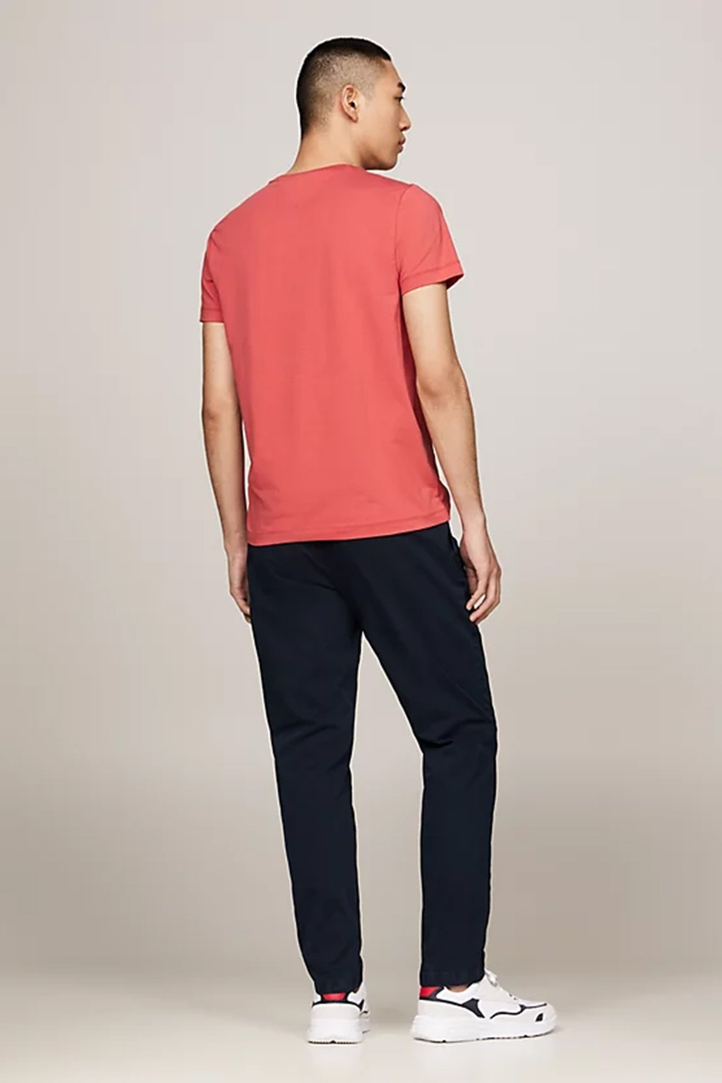 Tommy Hilfiger STRETCH SLIM TEE Rood-1 5