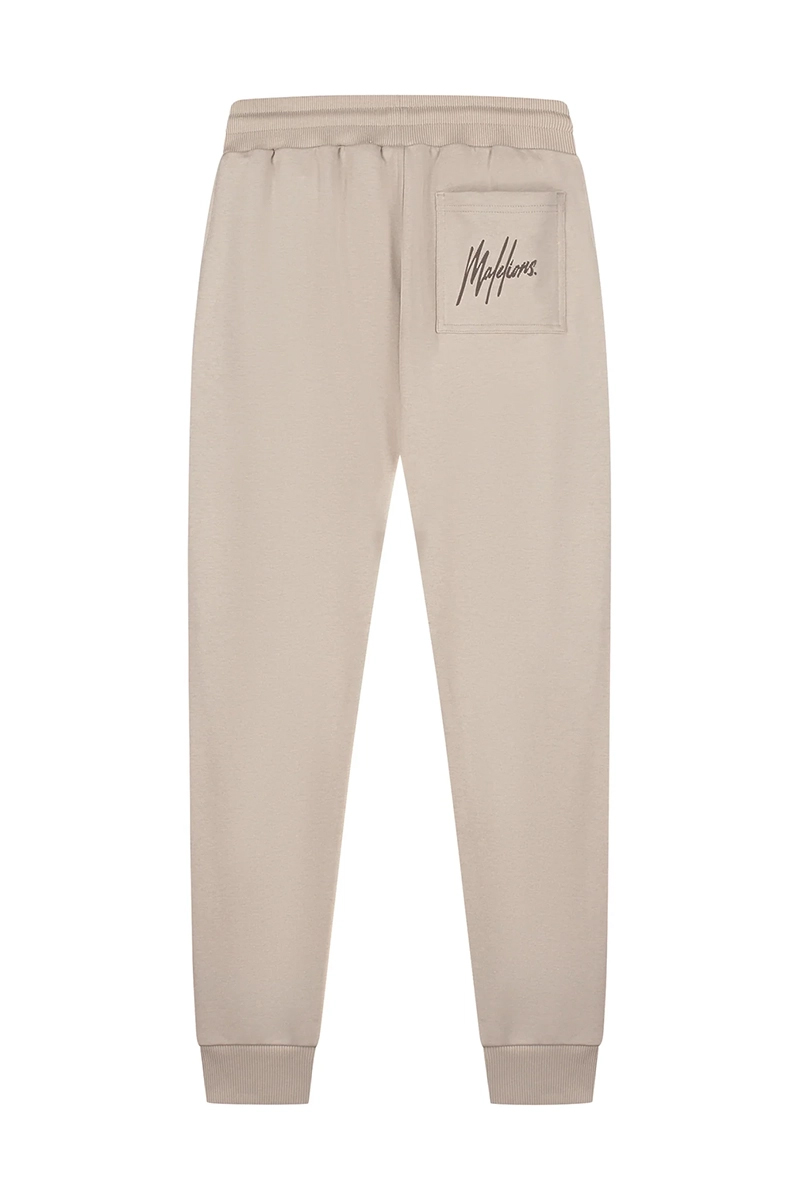 Malelions Striped Signature Sweatpants bruin/beige-1 4