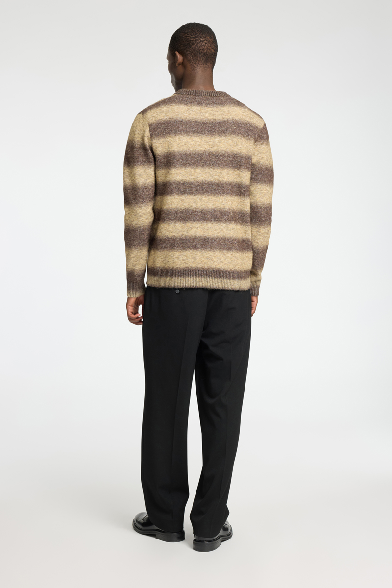 Selected SLHRAI LS KNIT RELAXED OMBRE CREW N 212190002-Starfish/Chocolate Torte ombre 3