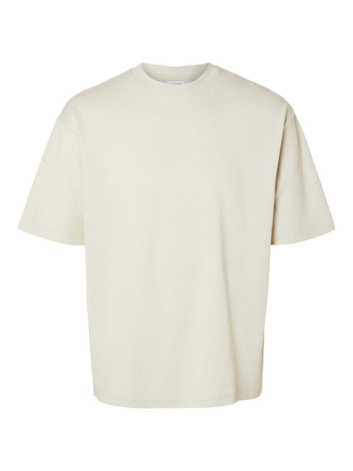 Selected SLHLOOSEOSCAR SS O-NECK TEE NOOS 184679-Oatmeal 1