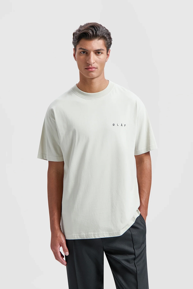 Olaf Hussein FACE TEE bruin/beige-1 2