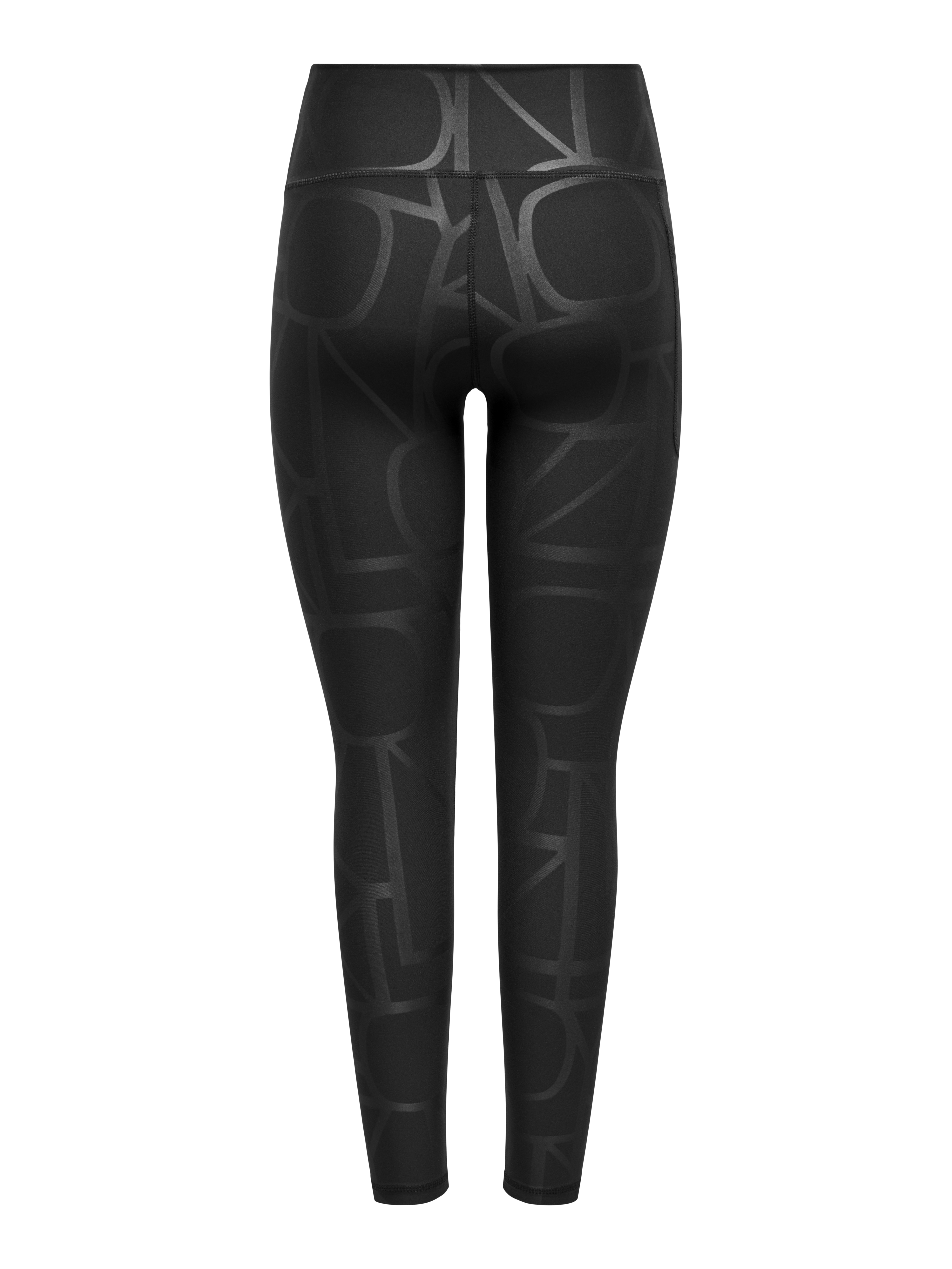 Only Play ONPFONT-2 LOGO HW PCK TIGHTS NOOS 177911001-Black/w. Black & Winsor Wine AOP 2