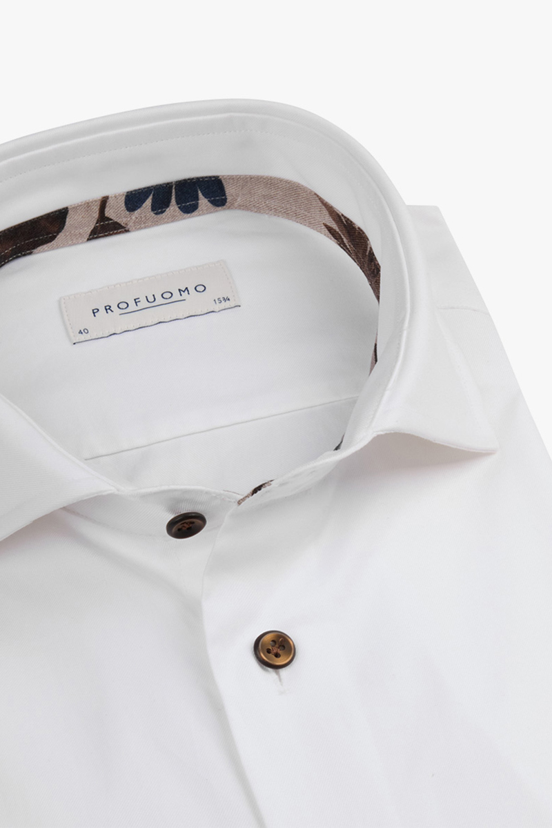 Profuomo SHIRT CUTAWAY SC SF WHITE BEIGE White 2