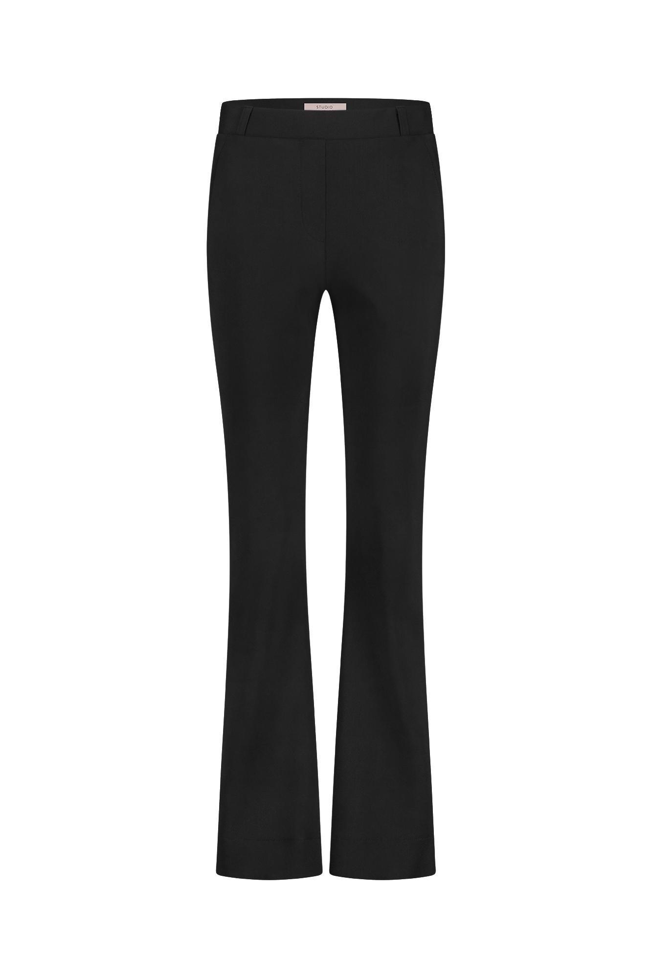 Studio Anneloes Flair bonded trousers Zwart-1 1