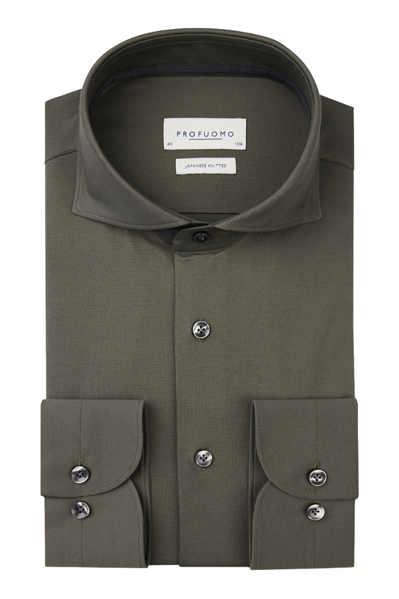 Profuomo SHIRT X-CUTAWAY SC SF D.GREEN Dark Green 1