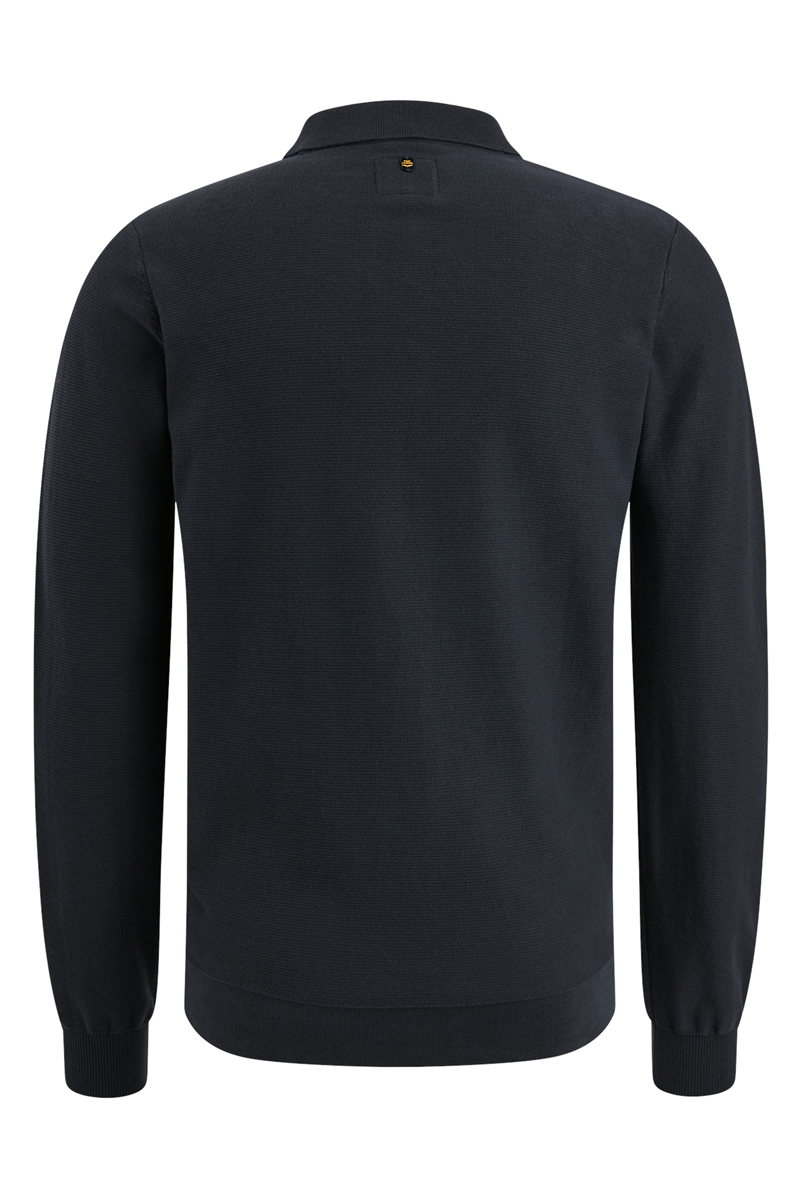 PME Legend Long sleeve polo Cotton Blauw-1 2