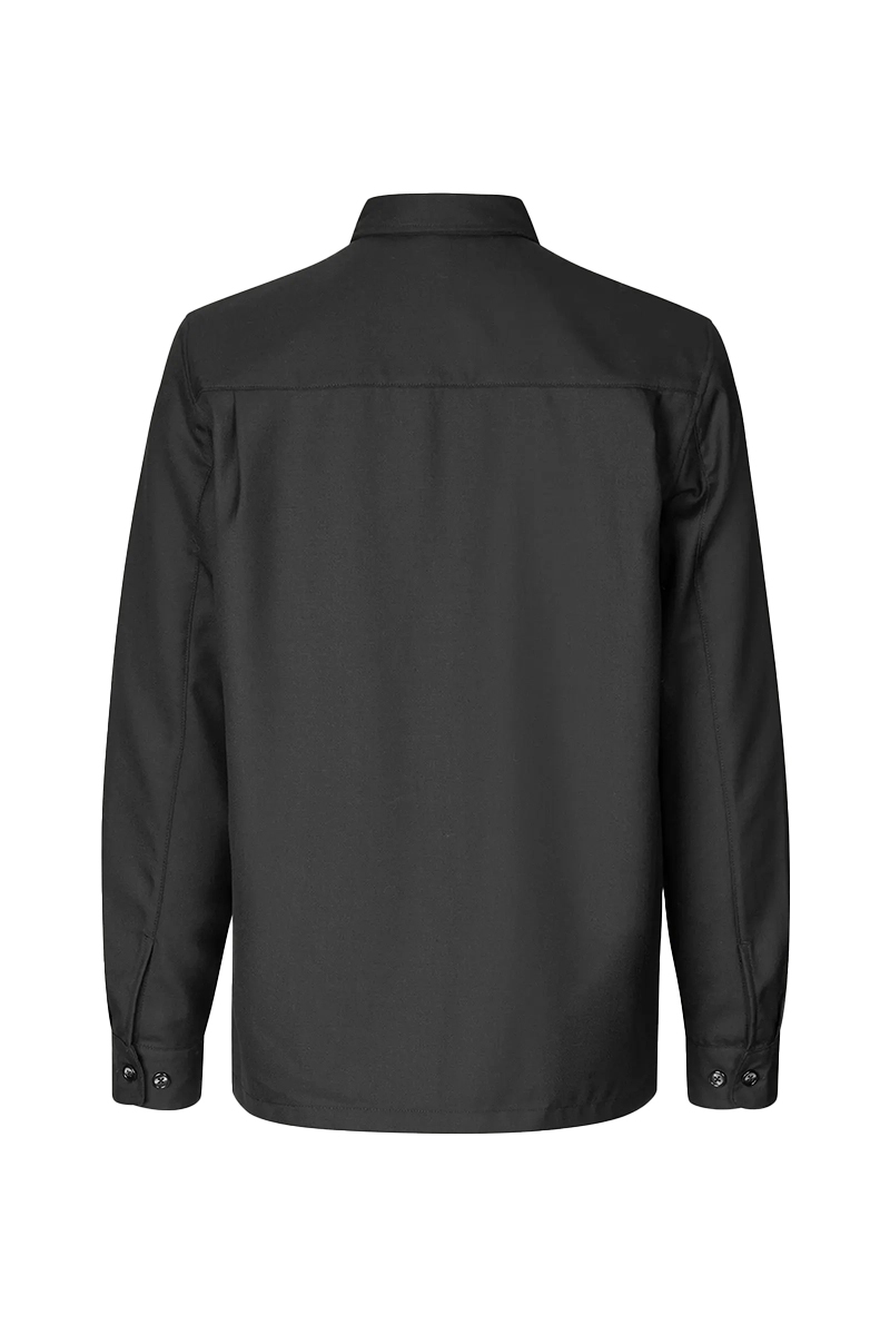 Samsøe Samsøe SADAMON GO OVERSHIRT 15350 Zwart-1 2