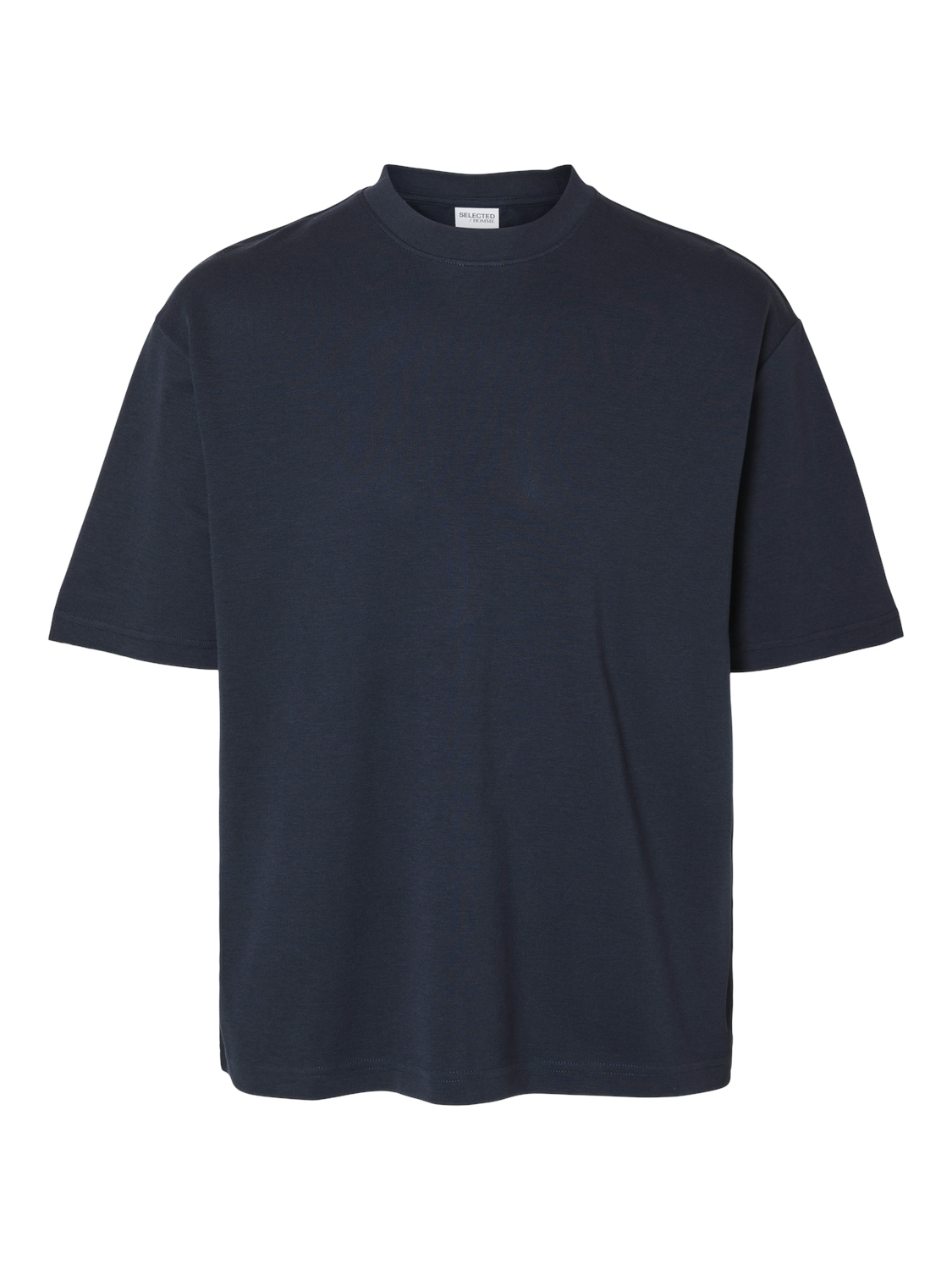 Selected SLHLOOSEOSCAR SS O-NECK TEE NOOS 186839-Sky Captain 1