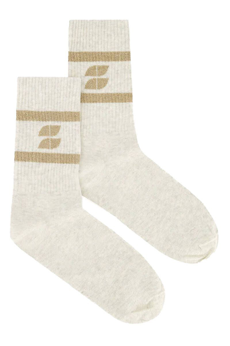 By Bar Logo sparkle socks Goud-1 1