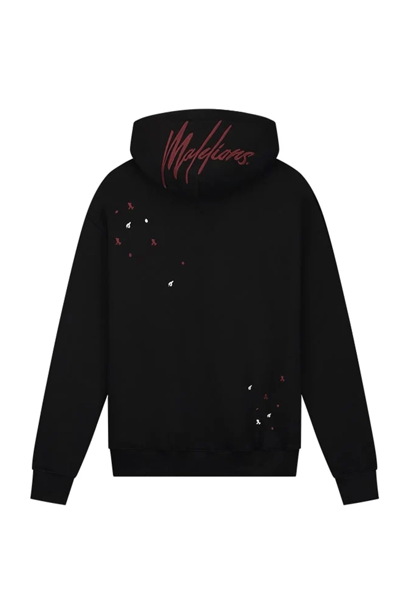 Malelions Oversized Painter Hoodie Zwart-1 3