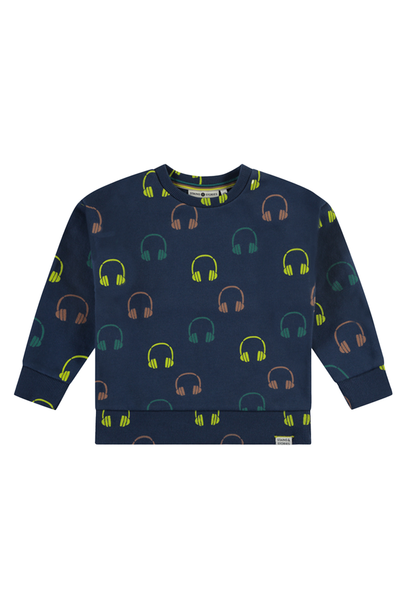 Stains and Stories Boys sweatshirt Blauw-1 2