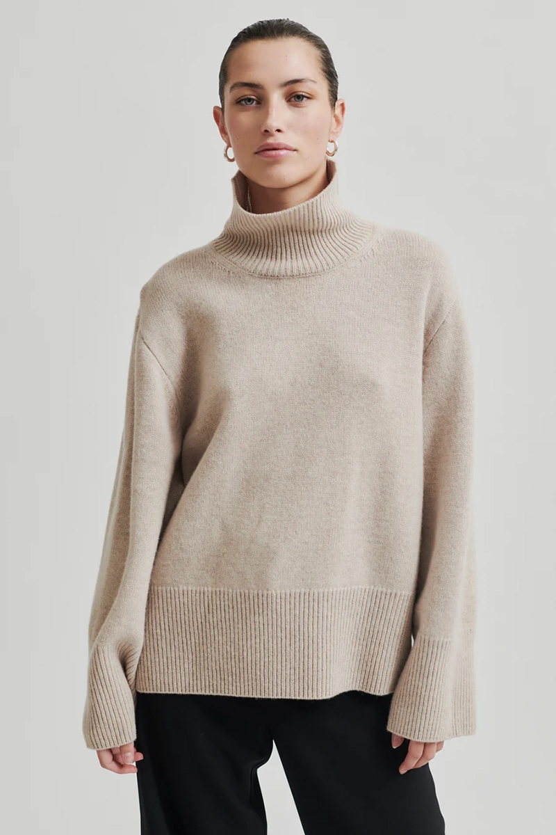 Second Female Alphona knit t-neck Ecru-1 3