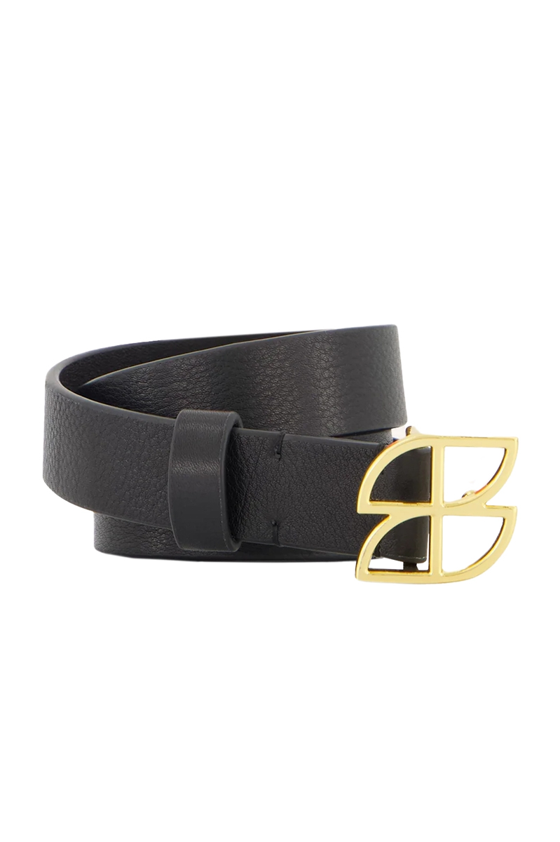 By Bar Buckle logo belt Zwart-1 1