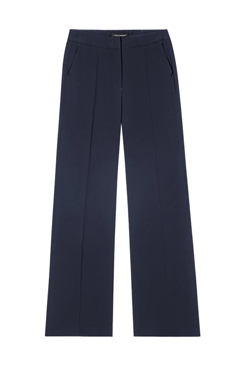 Luisa Cerano Satin-Wideleg-Pants jeans blue 1