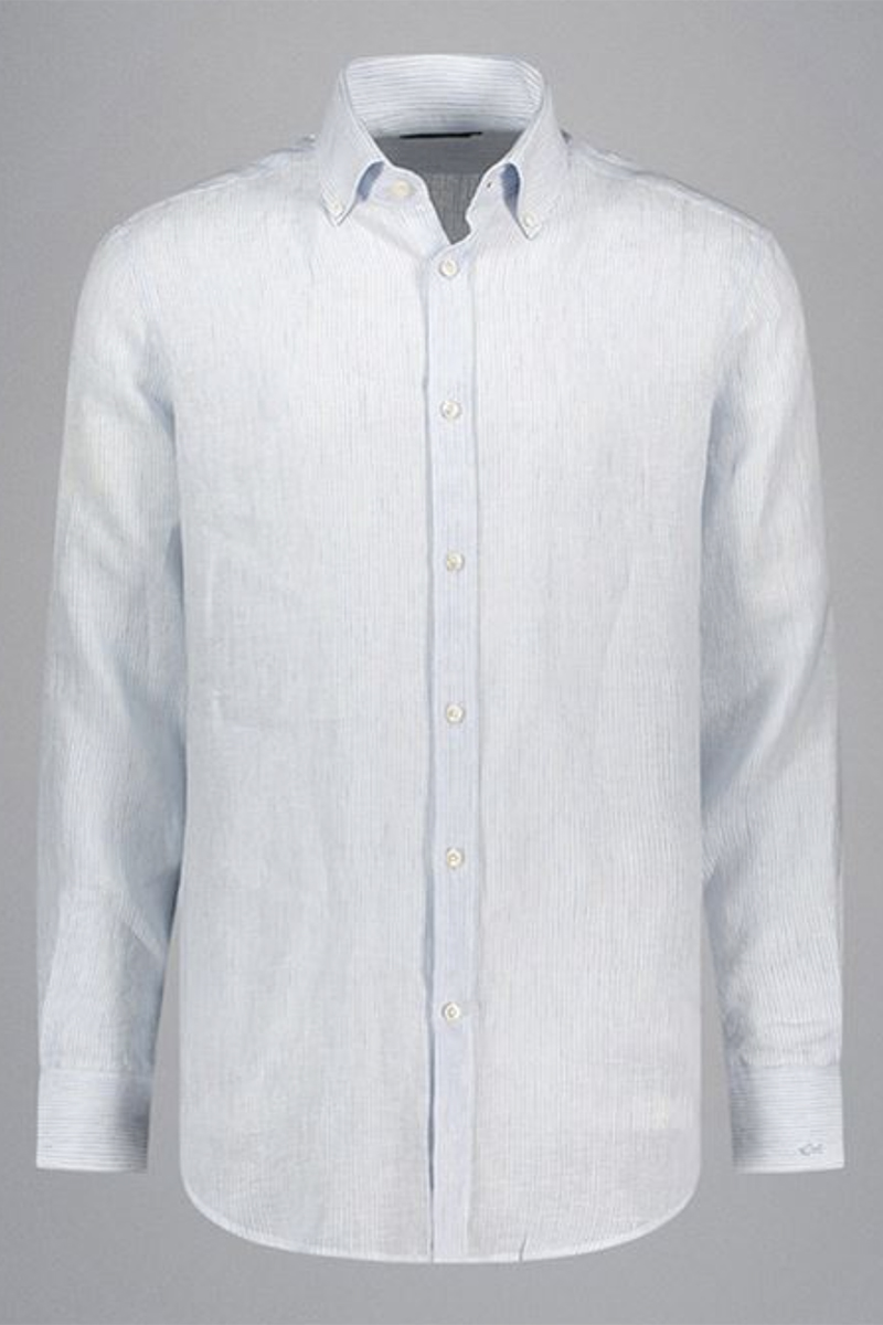 Paul & Shark Linen shirt Blauw-1 2